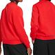 Nike K NSW CLUB FLC CREW LS HBR 童裝 大童 紅色 長袖 運動 加絨 上衣 FD2992-657 product thumbnail 3