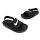 Nike 涼拖鞋 Kawa Slide 套腳 童鞋 輕便 舒適 大logo 簡約 小童 穿搭 黑 白 BV1094001 product thumbnail 7