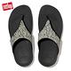 FitFlop LULU GLITTER SPLASH WIDE FIT TOE-POST SANDALS 潑墨亮粉夾腳涼鞋-女(黑色) product thumbnail 4