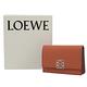 LOEWE ANAGRAM 金屬品牌LOGO牛皮釦式風琴卡片夾(楓葉橘) product thumbnail 7