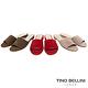 Tino Bellini 西班牙進口極簡自然風平底涼拖鞋 _ 紅 product thumbnail 3
