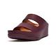 【FitFlop】SHUV TWO-BAR LEATHER SLIDES 簡約造型雙帶涼鞋-女(梅紅色) product thumbnail 2