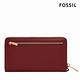 FOSSIL Liza 真皮拉鍊式長夾-緋紅色 SL7878G602 product thumbnail 4