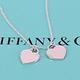 Tiffany&Co. 迷你雙心藍琺瑯鑲鑽925純銀項鍊 product thumbnail 5