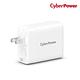 獨家預購-Cyberpower GaN 72W Type-C/USB 三孔 動態電源 快速充電器TR11U2C72W-TW product thumbnail 3