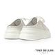 Tino Bellini 時尚全真皮綁帶厚底增高穆勒鞋LB0V011(白色) product thumbnail 4