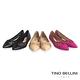 Tino Bellini 巴西進口抽象圖騰鏤空尖頭娃娃鞋_桃紅 product thumbnail 5