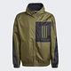 Adidas M W.N.D. JKT PB GT3744 男 運動外套 連帽 風衣 亞洲尺寸 寬鬆 舒適 軍綠 product thumbnail 4