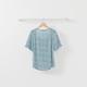【MASTINA】方領造型綁結-女短袖襯衫(藍色/版型適中) product thumbnail 6