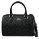 COACH Rowan Satchel Bag 經典C LOGO印花兩用波士頓包(黑灰) product thumbnail 2