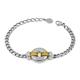 CHARRIOL夏利豪 Bracelet Zen 禪風手鍊 銀圓盤飾件金鋼索款 C6(06-401-1232-5) product thumbnail 2