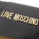 MOSCHINO LOVE系列菱格紋翻蓋細鍊斜背包(黑) product thumbnail 4