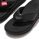 【FitFlop】SURFF LEATHER TOE-POST SANDALS運動風皮革夾腳涼鞋-女(靓黑色) product thumbnail 6