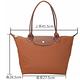 LONGCHAMP Le pliage 長提把摺疊水餃包(小/白蘭地棕) product thumbnail 6