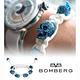 BOMBERG 炸彈錶 藍水鑽藍骷髏白色手環-S (JW-WHT-FSPBL.S9.3) product thumbnail 3