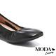 低跟鞋 MODA Luxury 極簡百搭全真皮方圓頭粗低跟鞋－黑 product thumbnail 6