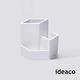 日本ideaco 六角形桌邊多功能收納架 product thumbnail 2