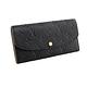 Louis Vuitton M62369 EMILIE皮革壓紋釦式長夾(黑色) product thumbnail 2