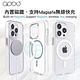 apbs iPhone 15/14/13/12系列 浮雕感輕薄軍規防摔磁吸手機殼-透明玫瑰 product thumbnail 5