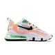 Nike 休閒鞋 Air Max 270 React 女鞋 氣墊 避震 舒適 簡約 球鞋 穿搭 白 橘 CJ0620600 product thumbnail 3