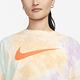 Nike 短袖 NSW Tee 女款 霓虹色 渲染 水洗 落肩 寬版 變形蟲 短T FJ7731-885 product thumbnail 7