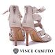 Vince Camuto 高雅布面交叉綁帶高跟涼鞋-米色 product thumbnail 4