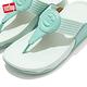 【FitFlop】WALKSTAR FINESTRIPE WEBBING TOE-POST SANDALS經典復刻LOGO夾腳涼鞋-女(水藍綠) product thumbnail 5