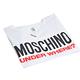 MOSCHINO 品牌字母LOGO圖騰彈性棉合身版圓領T恤(白) product thumbnail 4