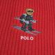 RALPH LAUREN POLO 滑雪小熊刺繡LOGO素面混羊毛圍巾(紅色系) product thumbnail 5