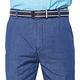 【Lynx Golf】男款彈性舒適百搭純棉素面款式平面休閒長褲-牛仔藍色 product thumbnail 5