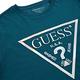 【GUESS】彩紅光澤LOGO圓領修身短T-兩色任選 product thumbnail 6