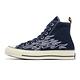 Converse 帆布鞋 Chuck 70 Hi 男鞋 女鞋 藍 白 單寧 高筒 刺繡 1970 黑標 A05191C product thumbnail 2