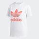 Adidas Trefoil Tee FJ9455 女 短袖 上衣 T恤 運動 休閒 經典 柔軟 國際尺寸 白紅 product thumbnail 4