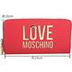 LOVE MOSCHINO 金色字母拉鍊長夾(紅色) product thumbnail 6