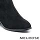 長靴 MELROSE 質感俐落純色彈力麂布高跟長靴－黑 product thumbnail 5