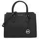 MICHAEL KORS HOPE經典LOGO三層兩用手提包(黑/銀LOGO-大) product thumbnail 2