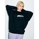 X-girl #1 FLOWER CREW SWEAT TOP 大學T-黑 product thumbnail 3