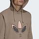 Adidas Q1 Hoodie HC9450 男 連帽上衣 帽T 經典 休閒 國際版 柔軟 法國棉 三葉草 奶茶 product thumbnail 6