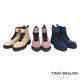 Tino Bellini西班牙進口亮眼全真皮綁帶工程短靴_米 product thumbnail 6
