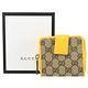 GUCCI GG提花布經典扣式零錢短夾(黃邊) product thumbnail 9