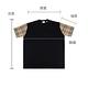 BURBERRY VINTAGE 格紋拼接設計純棉寬鬆短袖T恤(女款/黑) product thumbnail 6