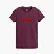 Levis 女款 修身版短袖T恤 / 立體布章Logo 紫紅色 product thumbnail 2