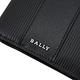 BALLY LYIES 金屬LOGO直線壓紋裝飾牛皮4卡零錢短夾(黑) product thumbnail 5