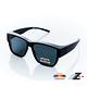Z-POLS 加大方框套鏡 頂級消光霧黑框搭Polarized偏光黑抗UV400包覆式太陽眼鏡(有無近視皆可用) product thumbnail 3