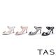 TAS 羊皮金屬飾條高跟涼拖鞋 粉紅 product thumbnail 7