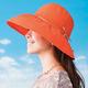 Sunlead 可塑型折邊款。日系寬圓頂寬緣輕量防曬軟帽 (橙橘色) product thumbnail 2