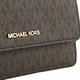 MICHAEL KORS JET SET TRAVEL 經典滿版緹花LOGO掀蓋扣式三折皮夾長夾 棕色 product thumbnail 5