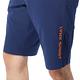【Lynx Golf】男款吸排透氣網布剪裁透氣後袋不對稱設計平口休閒短褲-深藍色 product thumbnail 8