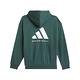 adidas 長袖 Basketball Hoodie 男款 綠 白 保暖 帽T 連帽上衣 拉鍊口袋 籃球 運動 IM8419 product thumbnail 3