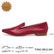 Tino Bellini 義大利進口簡約質感牛皮尖楦樂福鞋-紅 product thumbnail 3